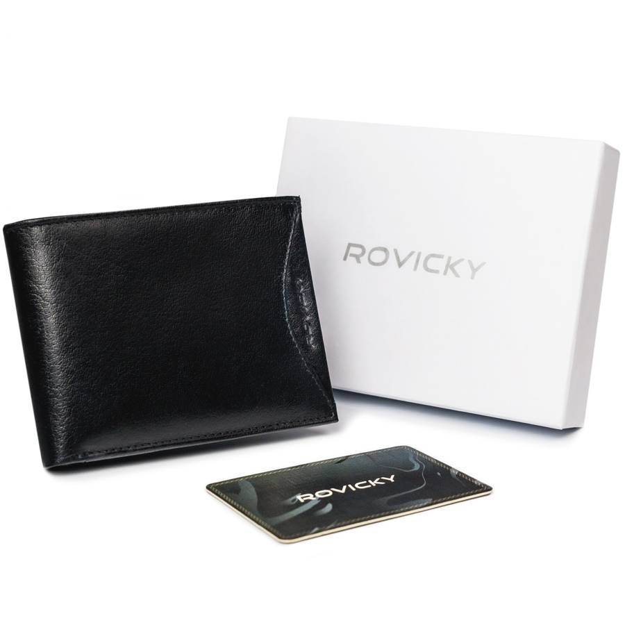 Гаманець чоловічий Rovicky 1531-03-BOR-1201 Black-Black